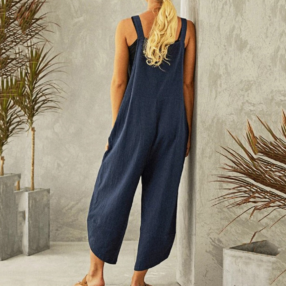 Tuinjumpsuit - RelaxFit - Casual Stijl - Wijde Pijpen Design