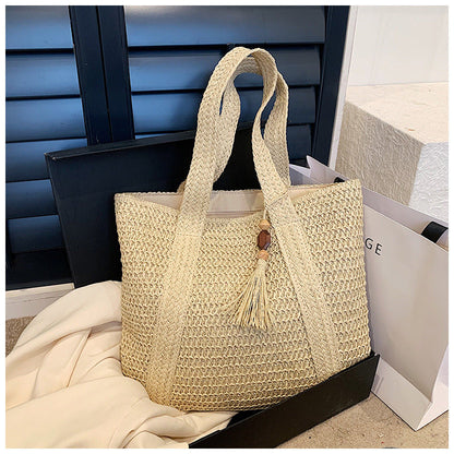 Tote Tas - SummerWeave - Stro Materiaal - Grote Capaciteit