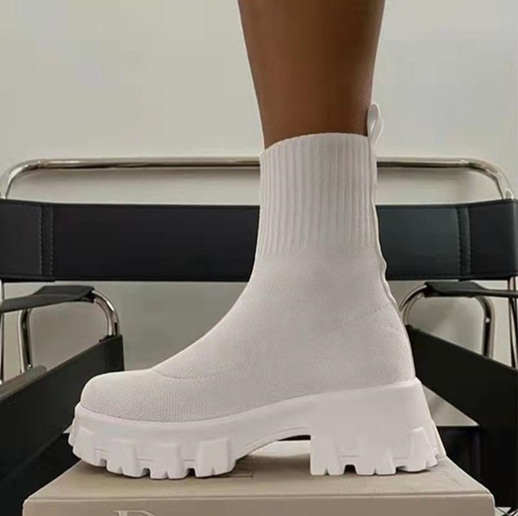 Enkellaarsjes - CozyStep - Gebreide Comfort - Stijlvolle Winter