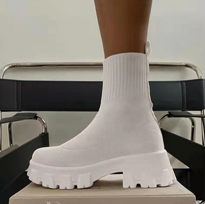 Enkellaarsjes - CozyStep - Gebreide Comfort - Stijlvolle Winter