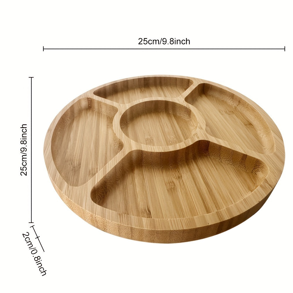 Ronde Serveerschotel - BambooLux - Elegante Ontwerp - Veelzijdig Gebruik
