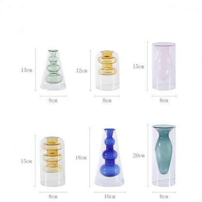 Glazen Vaas - BloomCraft - Artistiek Design - Scandinavische Stijl
