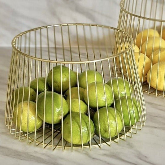 Draadmand - AuraGold - Gouden Design - Elegante Opslag