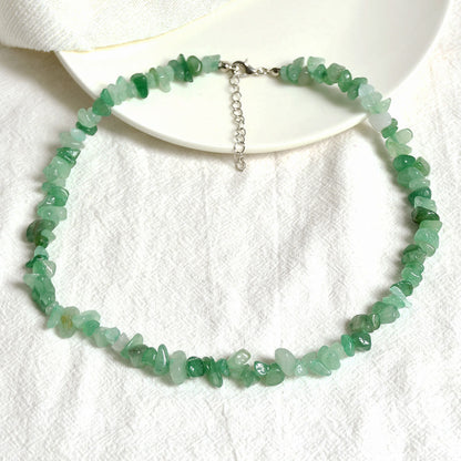 Kristallen Hanger Ketting - Virelle - Gepolijste Edelsteen Bedel - Elegante Dames Sieraden