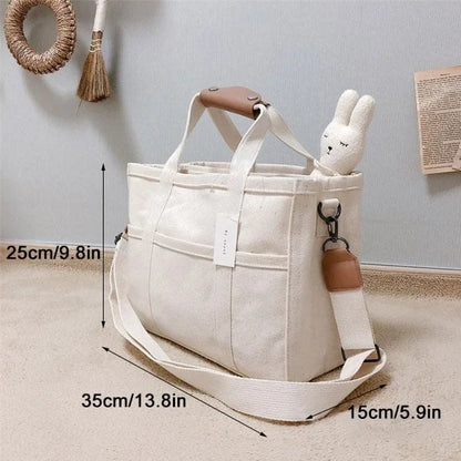 Canvas Tas - TrendTote - Multi-Pocket Design - Verstelbare Strap