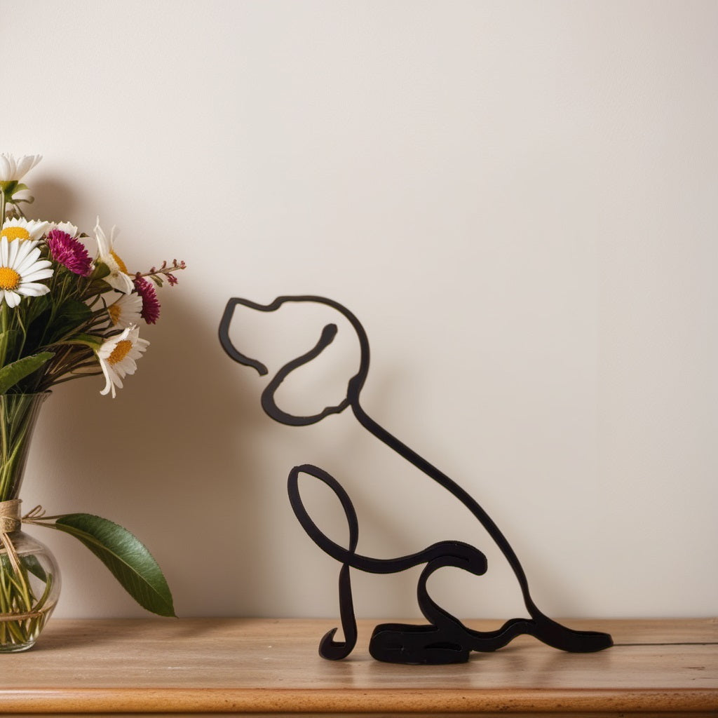 Hondensculptuur - Artistry - Abstract Design - Unieke Woondecoratie