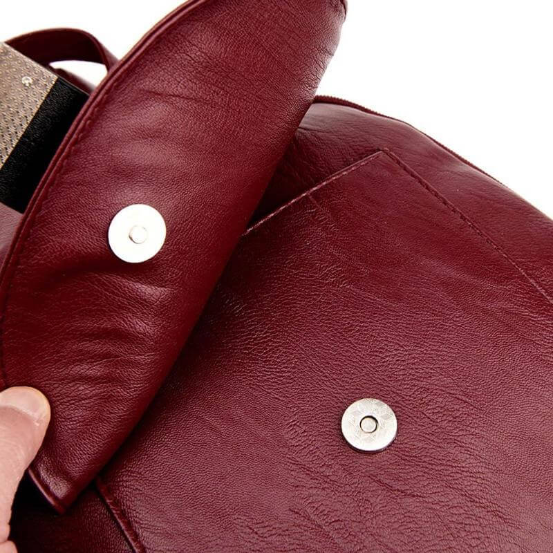 Dames Leren Rugzak - SafeGuard - Anti-Diefstal Ontwerp - Stijlvol & Praktisch