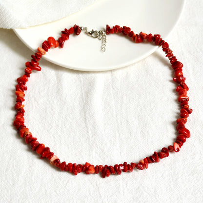 Kristallen Hanger Ketting - Virelle - Gepolijste Edelsteen Bedel - Elegante Dames Sieraden