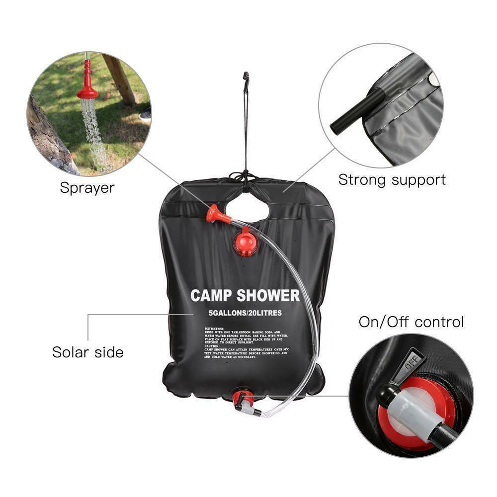 Campingdouche - AquaPro - Draagbaar Ontwerp - Zonneverwarmd