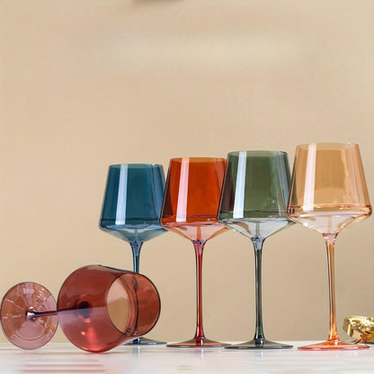 Wijnglazen - AuraCrystal - Gekleurde Design - Luxe Kristal