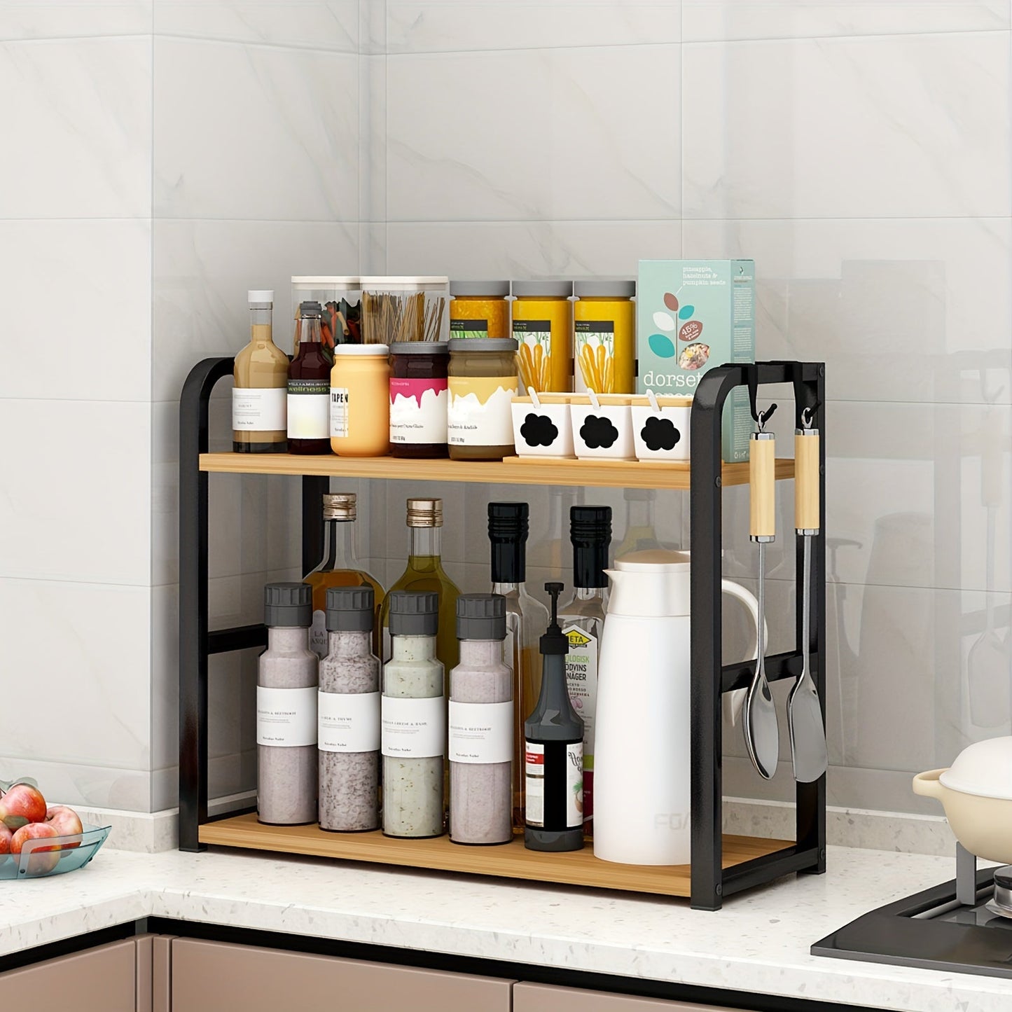 Keukenopbergrek - SpiceMate - 2-Laags Organizer - Keukenopslagrek