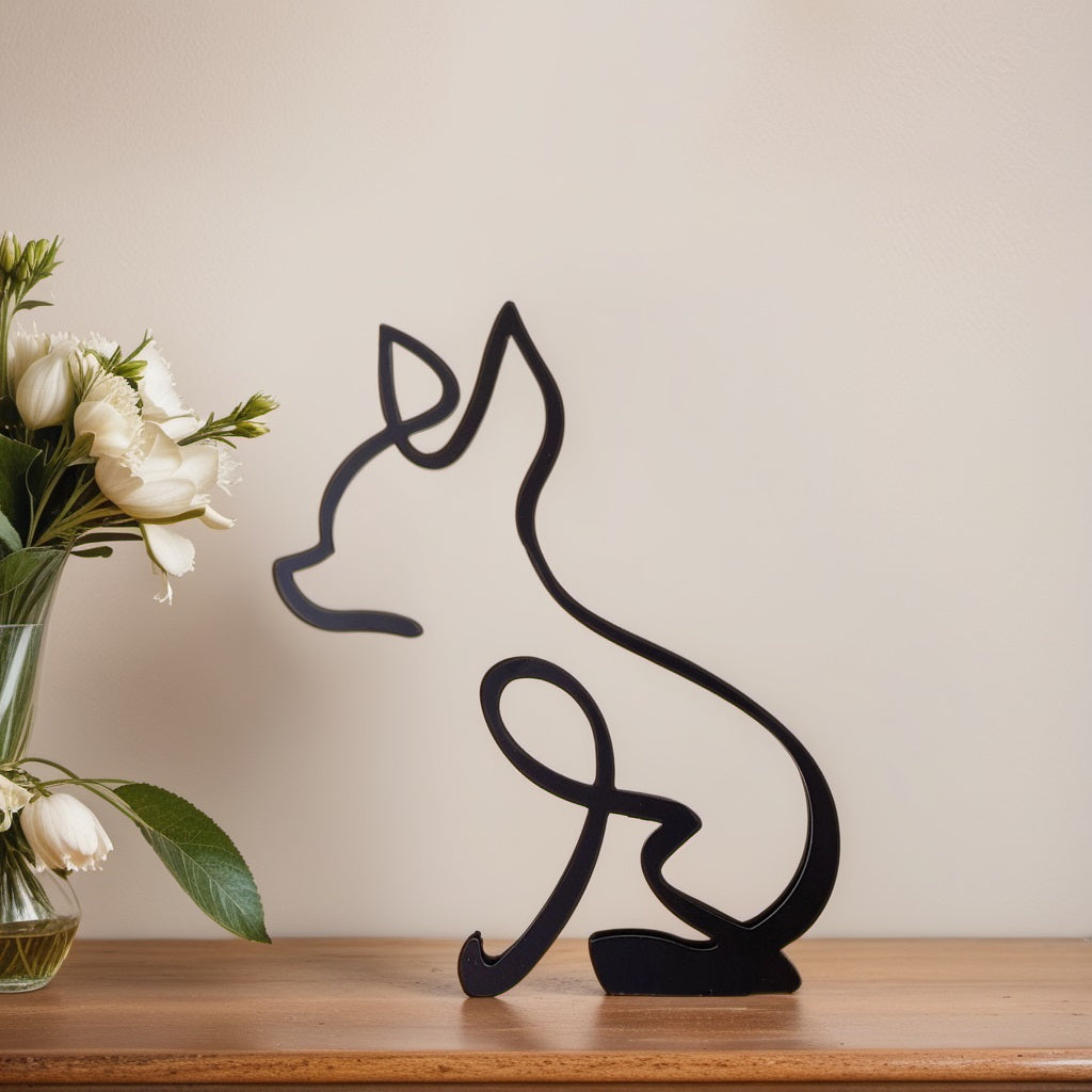 Hondensculptuur - Artistry - Abstract Design - Unieke Woondecoratie
