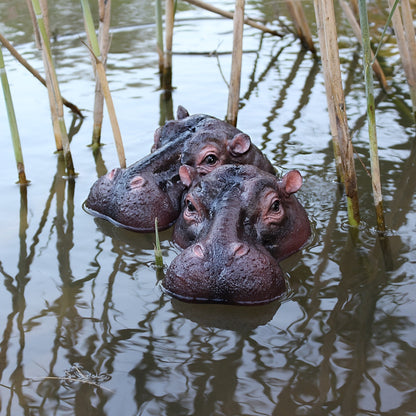 Drijvende Dier Ornament - AquaCraft - Nijlpaard Ontwerp - Waterdecoratie