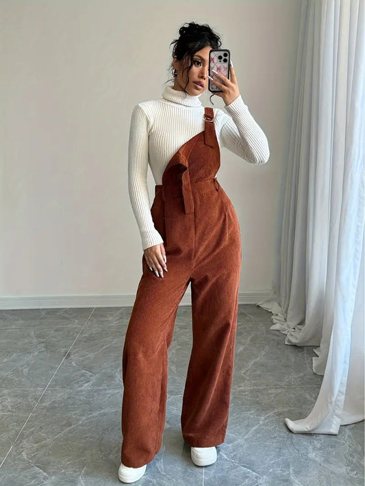 Tuinjumpsuit - CozyFit - Wijde Pijpen Design - Casual Chic