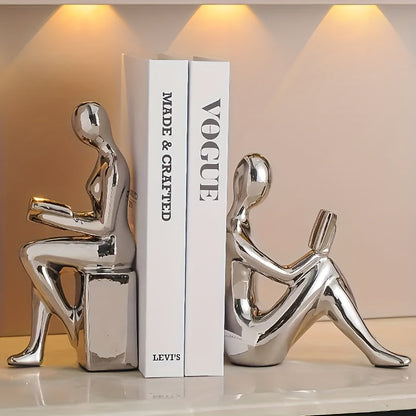 Keramische Boekensteunen - Luxera - Abstract Ontwerp - Moderne Woondecoratie
