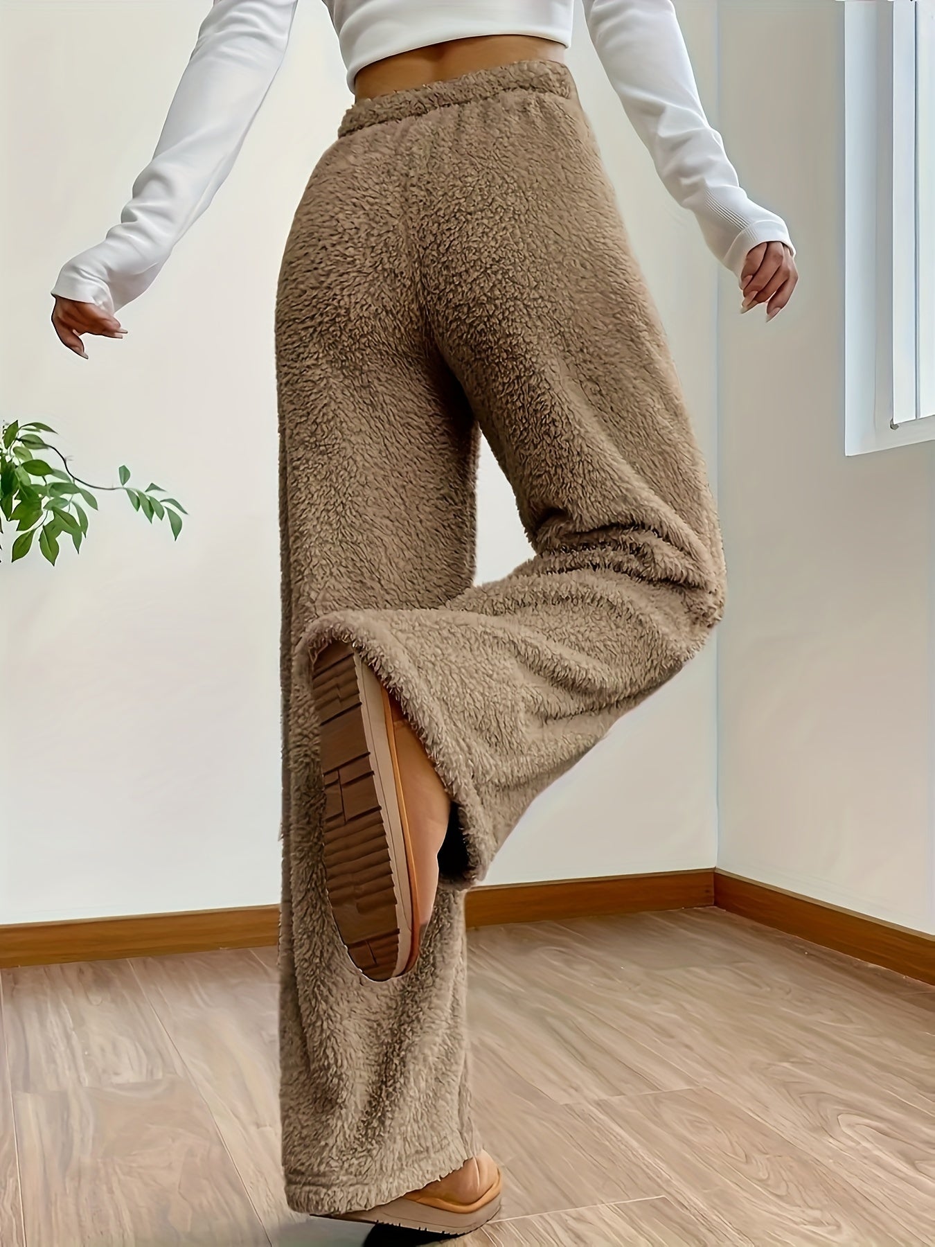 Dames Joggingbroek Lounge - Sherlina - Teddy Fleece Comfort - Warme Winterbroek