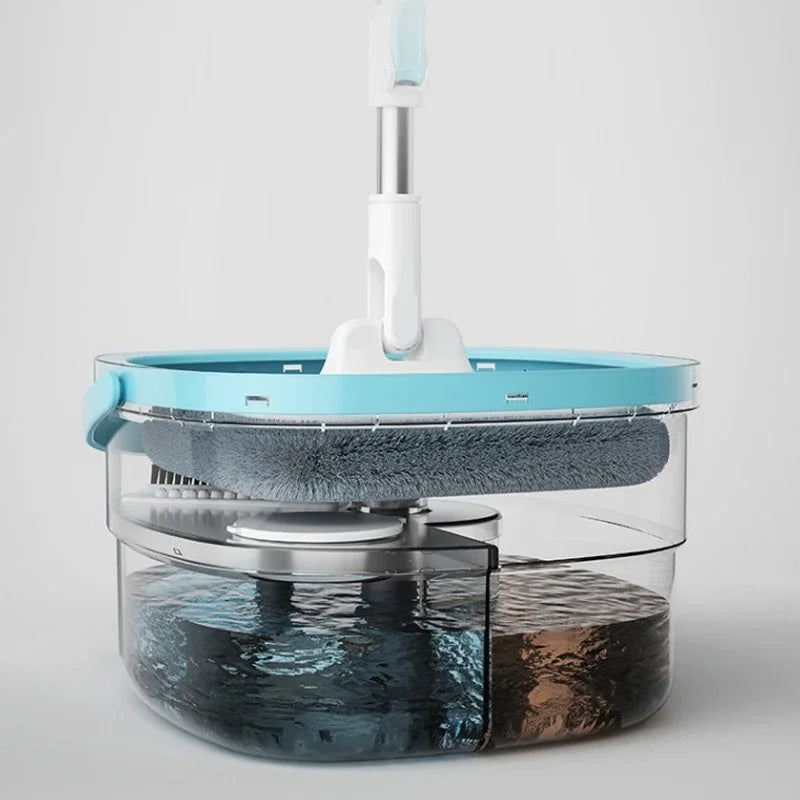 Spinmop Set - SpinClean - Handsfree Uitwringen - Efficiënt Schoonmaken