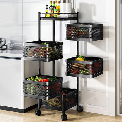 Keuken Organizer - SpaceMax - Draaiend Rek - Roestvrijstaal