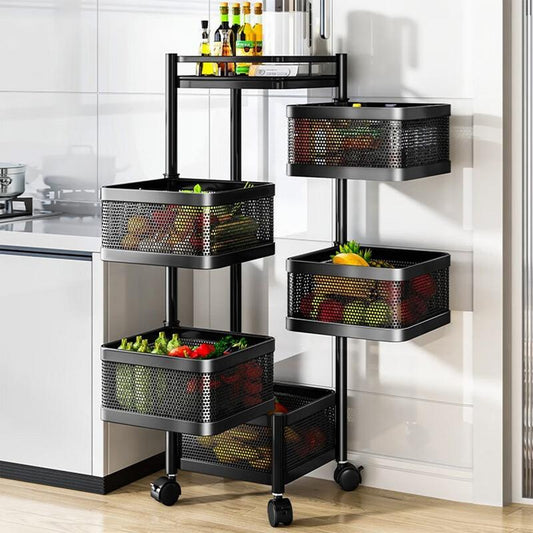 Keuken Organizer - SpaceMax - Draaiend Rek - Roestvrijstaal