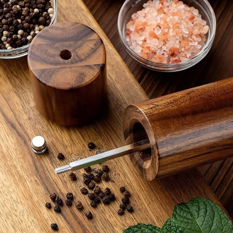 Zout- en pepermolen - SpiceLoom - Verstelbare maalgraad - Elegante houten afwerking