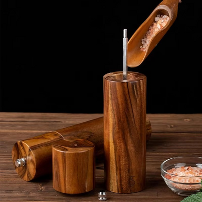 Zout- en pepermolen - SpiceLoom - Verstelbare maalgraad - Elegante houten afwerking