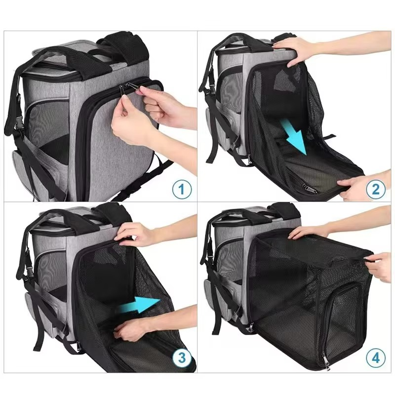 Huisdier Reisrugzak - PawVoyager - Opvouwbaar Ontwerp - Trolley Compatibel