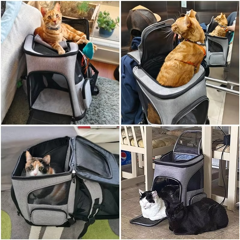 Huisdier Reisrugzak - PawVoyager - Opvouwbaar Ontwerp - Trolley Compatibel