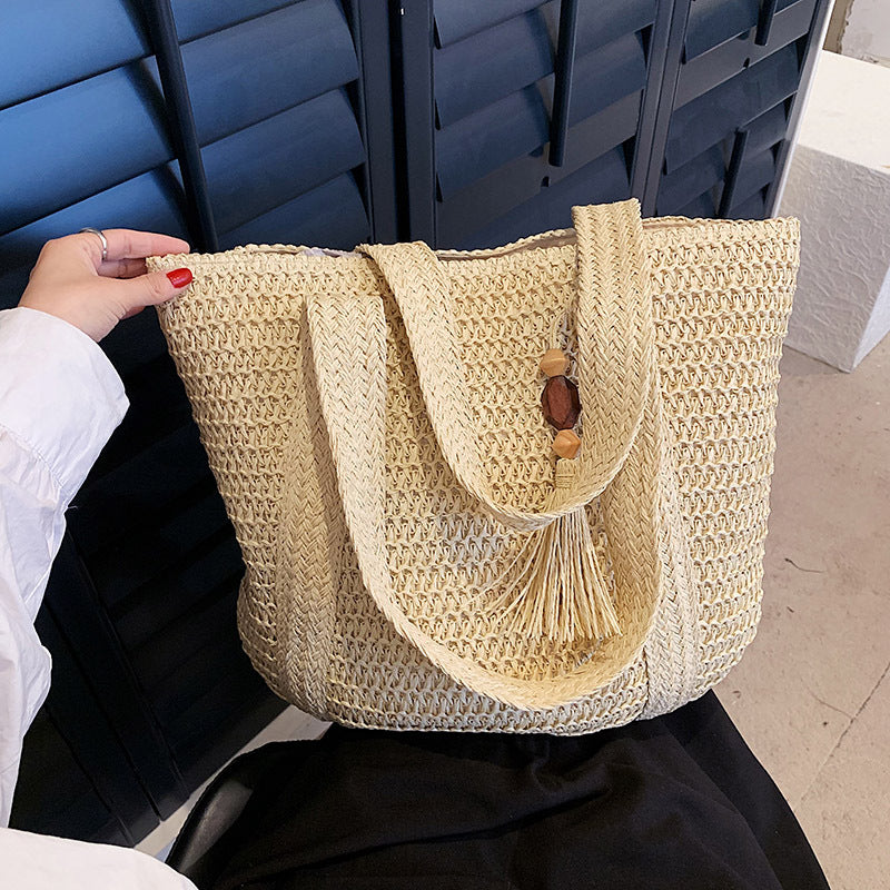 Tote Tas - SummerWeave - Stro Materiaal - Grote Capaciteit