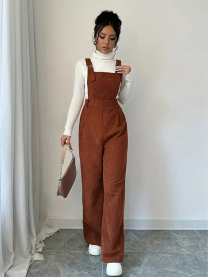 Tuinjumpsuit - CozyFit - Wijde Pijpen Design - Casual Chic