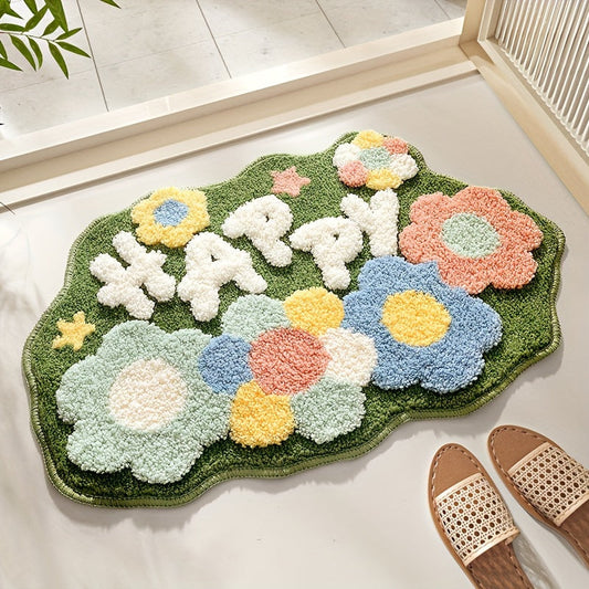 Badmat - FloraCush - Extra Absorberend - Elegant Bloemen Design