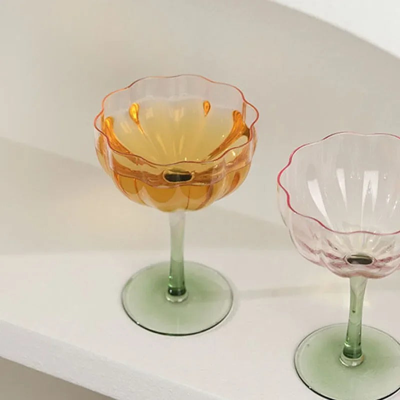 Coupe Set - Crystaluxe - Elegante Glaswerk - Set van Twee