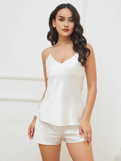 Zijden Pyjama Set - LuxeDream - Elegante Stijl - Comfortabele Nachtkleding