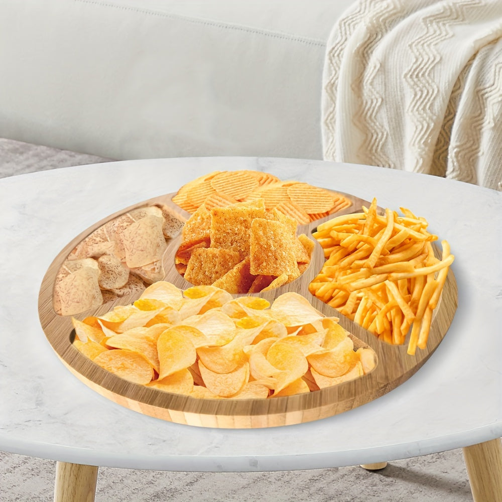 Ronde Serveerschotel - BambooLux - Elegante Ontwerp - Veelzijdig Gebruik