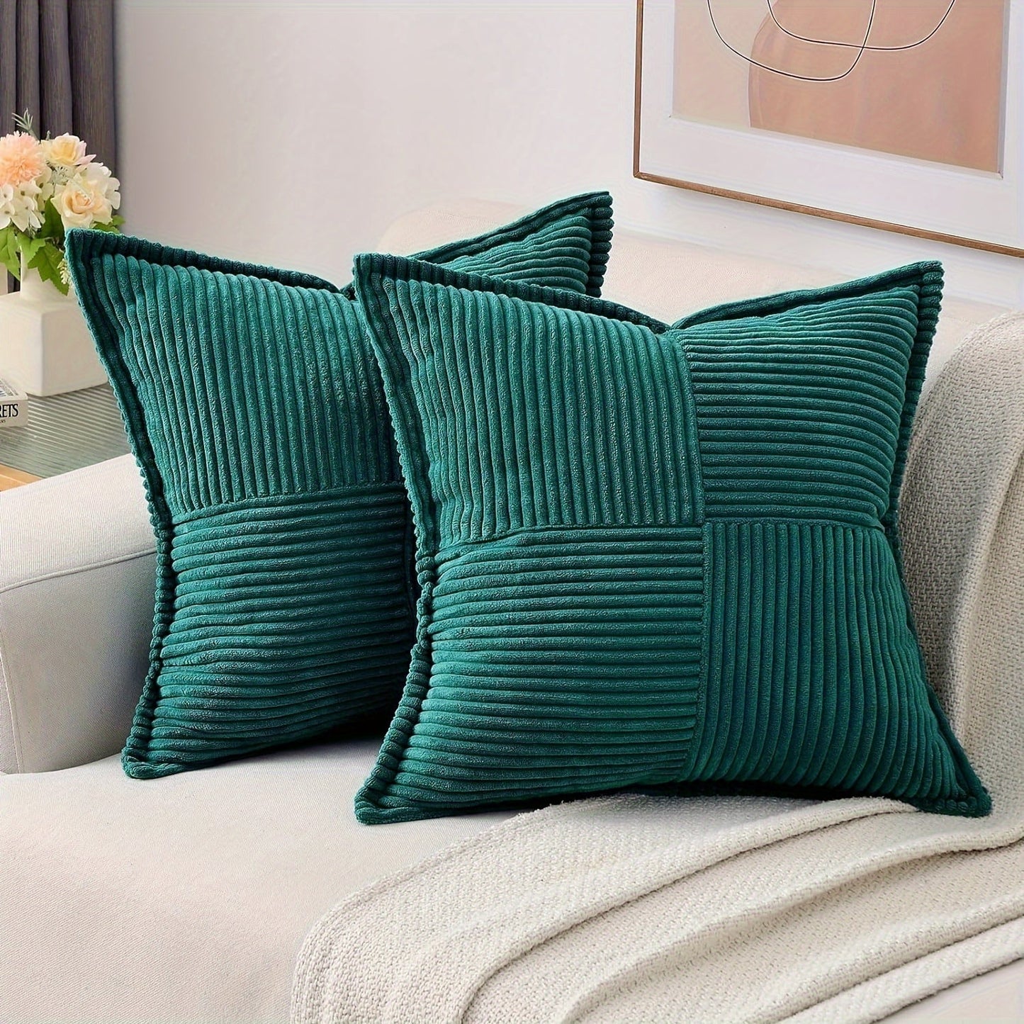 Kussenhoes - CozyNest - Decoratief Ontwerp - Zachte Stof