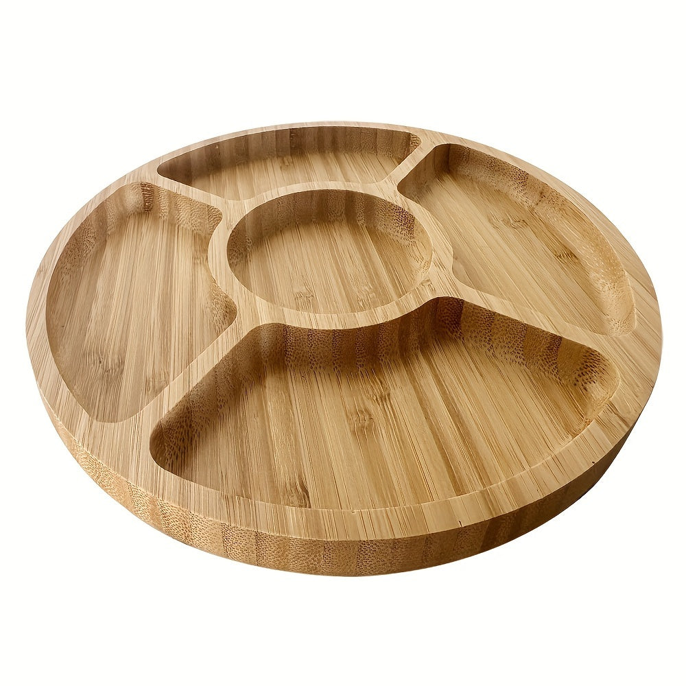 Ronde Serveerschotel - BambooLux - Elegante Ontwerp - Veelzijdig Gebruik