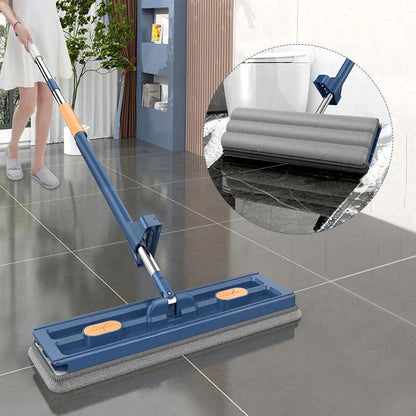 Vloermop - CleanEase - 360° Rotatie - Microvezel Pads