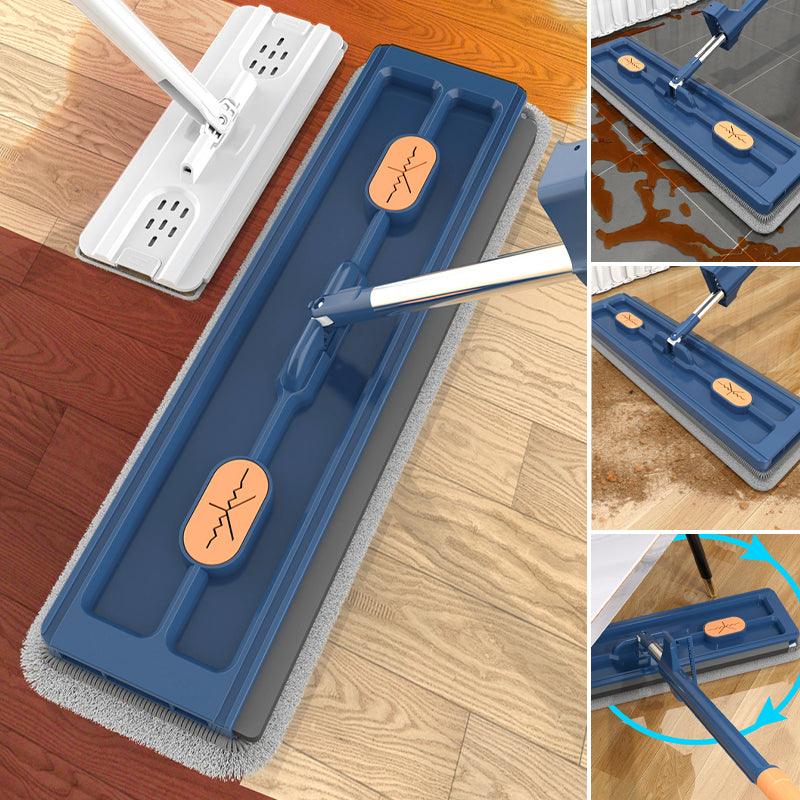 Vloermop - CleanEase - 360° Rotatie - Microvezel Pads