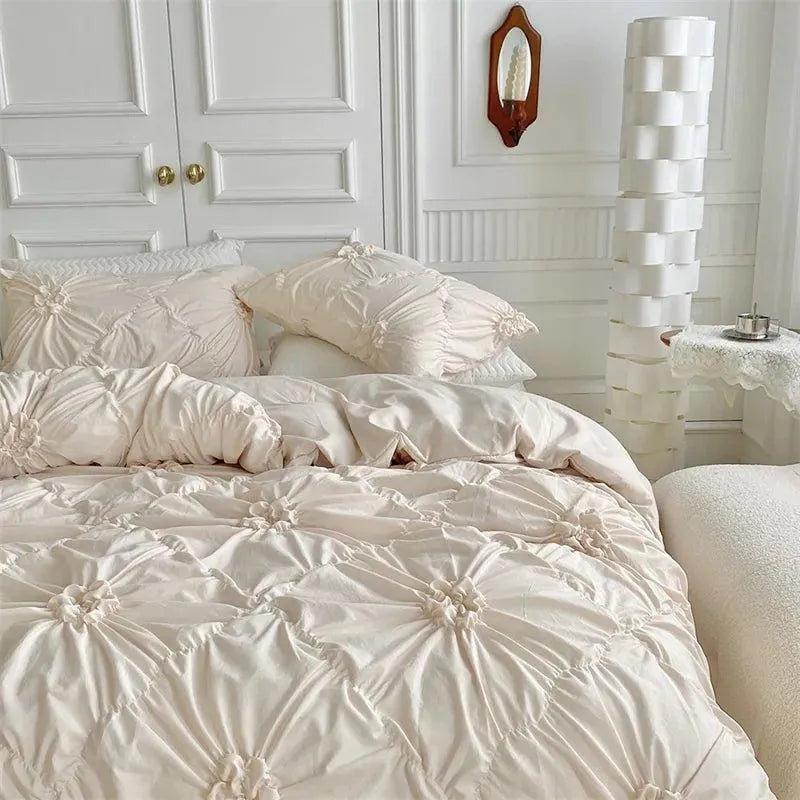 Beddengoed Set - LuxeDream - Pinch Pleated - Boho Chic Design