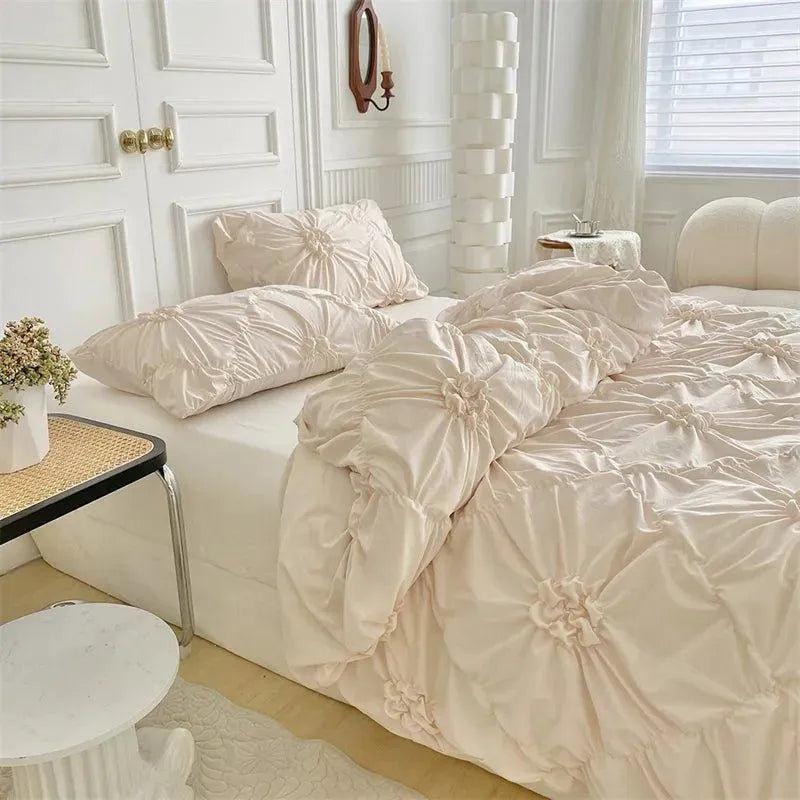 Beddengoed Set - LuxeDream - Pinch Pleated - Boho Chic Design