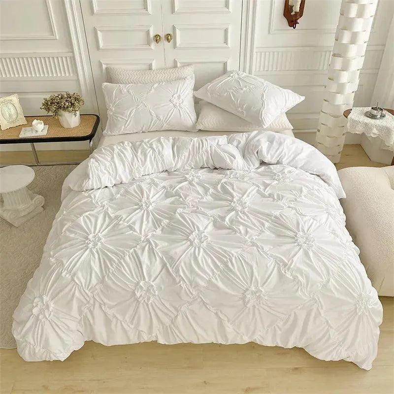 Beddengoed Set - LuxeDream - Pinch Pleated - Boho Chic Design