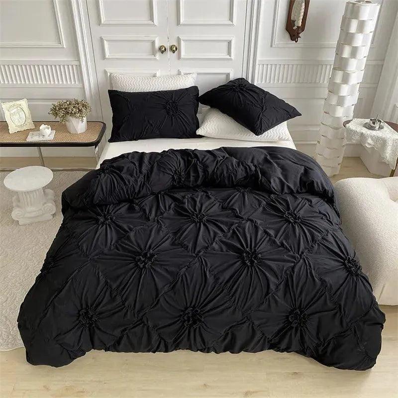 Beddengoed Set - LuxeDream - Pinch Pleated - Boho Chic Design