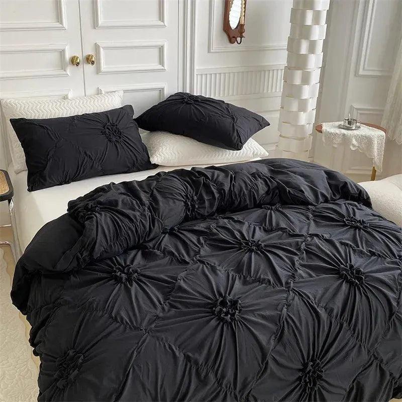 Beddengoed Set - LuxeDream - Pinch Pleated - Boho Chic Design