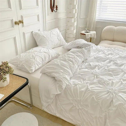 Beddengoed Set - LuxeDream - Pinch Pleated - Boho Chic Design