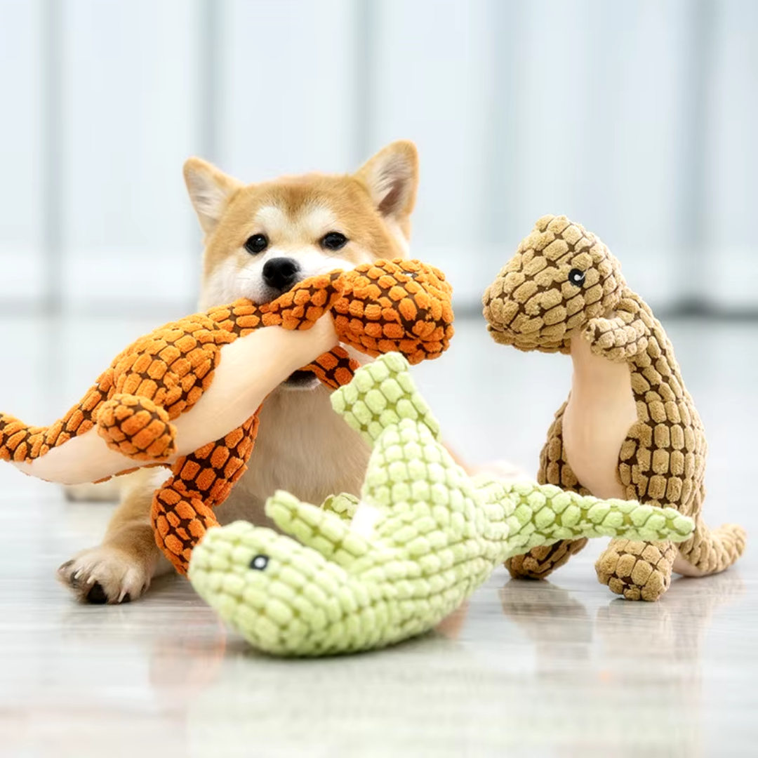 Honden Pluche Speelgoed - DinoTuff - Duurzaam Stof - Leuke Ontwerp