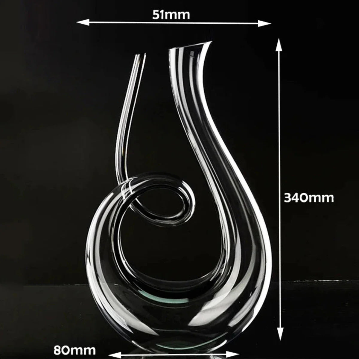 Wijnkaraaf - CrystalElegance - Handgemaakt - Loodvrij Design