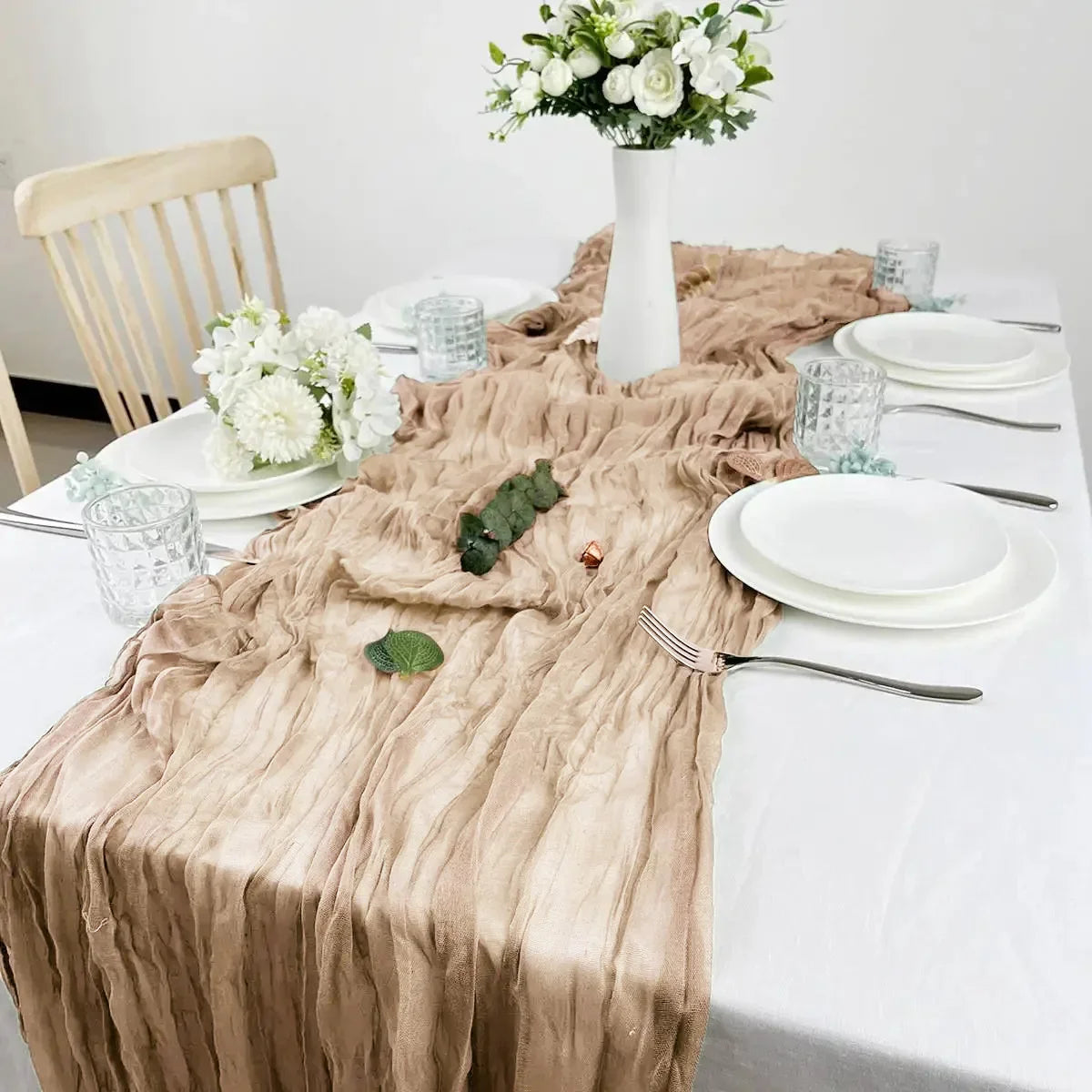 Tafelloper - ElegantWeave - Linnen Stof - Boho Stijl