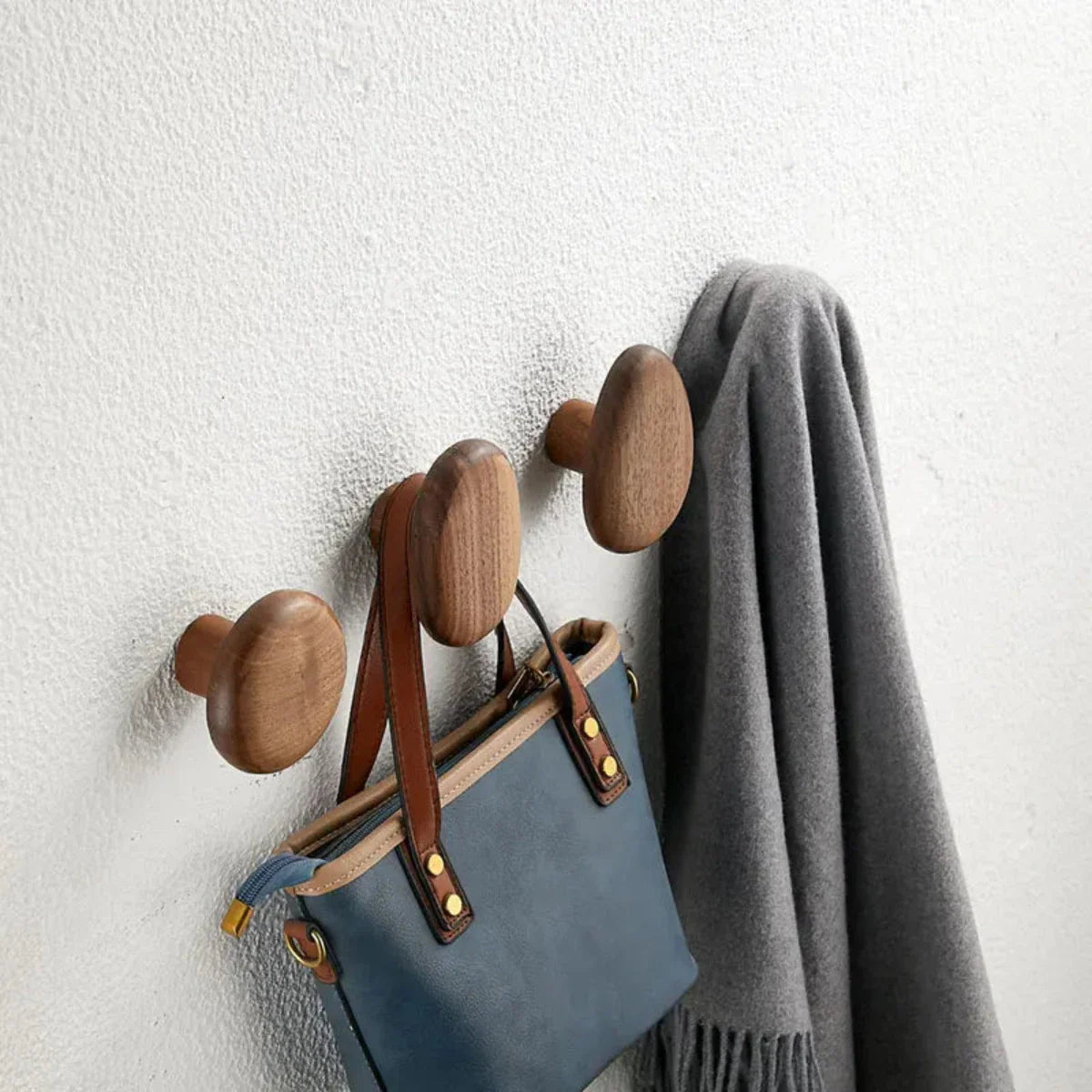 Kapstok - WoodCraft - Walnoothout Design - Ruimtebesparend Opbergen