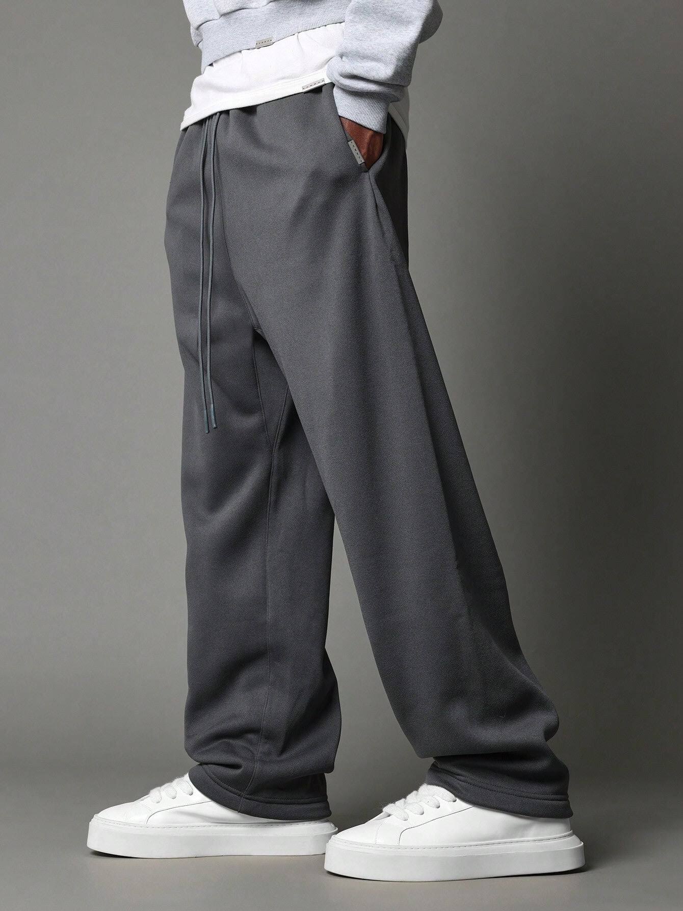 Joggingbroek - ComfortFit - Rechte Pasvorm - Verlaagd Kruis Design