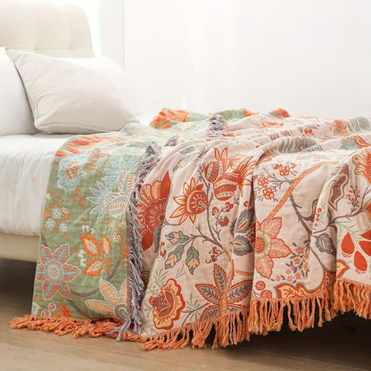 Dekens - CozyNest - Bloemen Design - Zachte Comfort