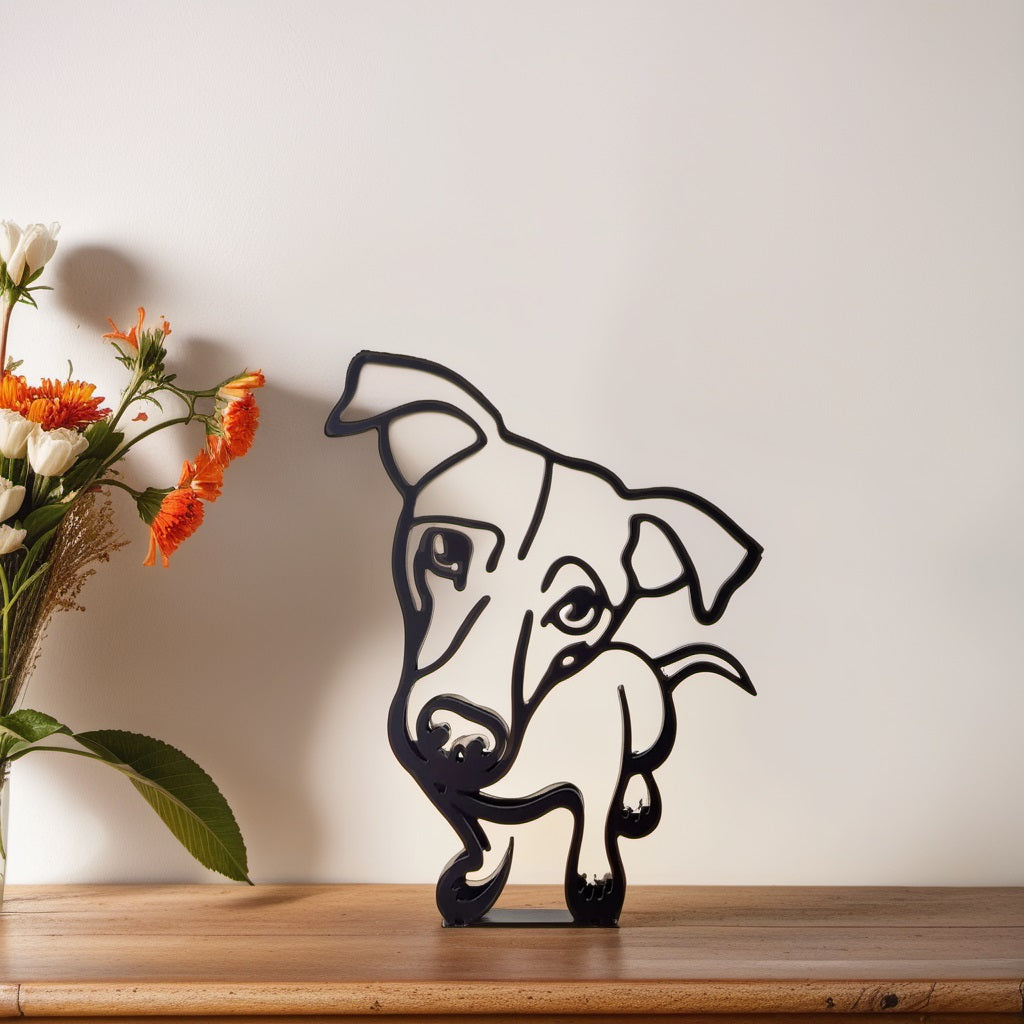 Hondensculptuur - Artistry - Abstract Design - Unieke Woondecoratie